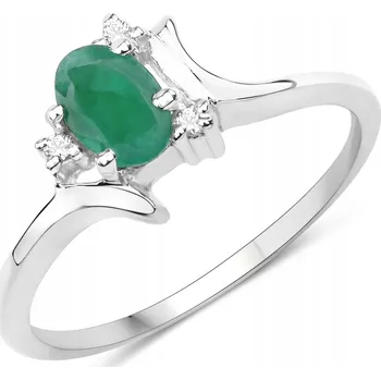 Prsten Prstýnek se smaragdem a horskými křišťály