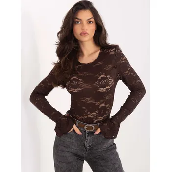 Dámská halenka Karoserie PM BO SF196.30 tmavě hnědá jedna velikost