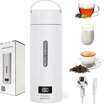 Rychlovarná konvice Cestovní Rychlovarná Konvice Elektrická 0,5L 300W Malá Bílá