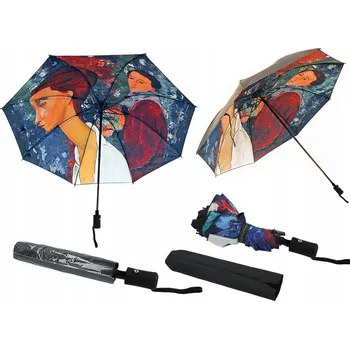 Carmani automatický skládací deštník s pouzdrem, vícebarevný