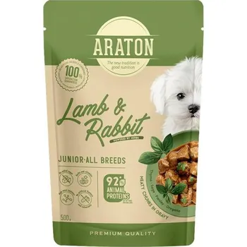 Krmivo pro psa Araton Dog kapsička Junior Lamb/Rabbit 85g