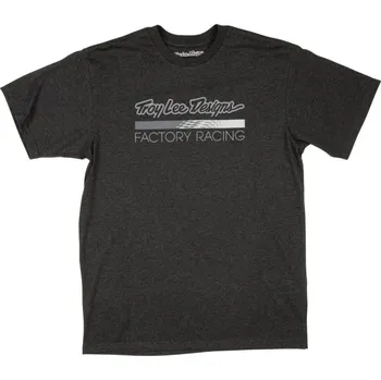 Pánské oblečení triko Troy Lee Designs Factory Racing black/heather gray 2XL