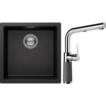 Granitový dřez Set Schock S13-11 (dřez Kaia N-100 Stone + baterie SC-540.120 Stone)