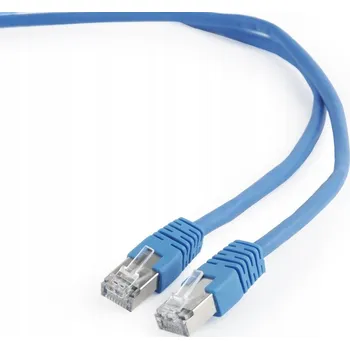 Síťový kabel GEMBIRD patch kabel RJ45 kat. 6 FTP 0,5m modrý