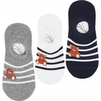 Dámské ponožky Dámské KOTNÍKOVÉ PONOŽKY Ponožky silikonové, MORAJ , 3 kusy, 35-38