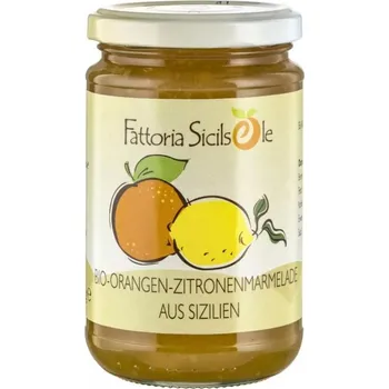Fattoria Sicilsole Pomerančovo-citronová marmeláda 370 g bio BIO VEGAN Množství: 1 ks