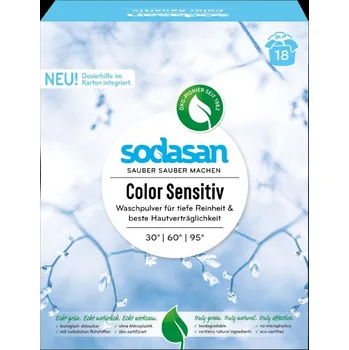 Prací prostředek Sodasan Prášek na barevné prádlo pro citlivou pokožku 1,01kg eco ECO VEGAN Množství: 1 ks