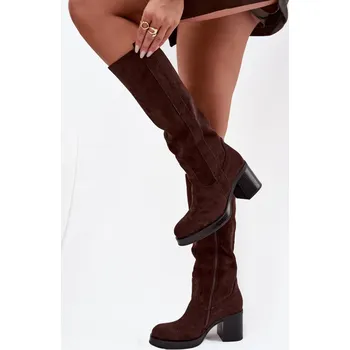 Dámské kozačky Kozačky na podpatku model 220223 Step in style 36