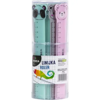 pravítka Školní pravítko s motivem zvířátka 15 cm Kidea