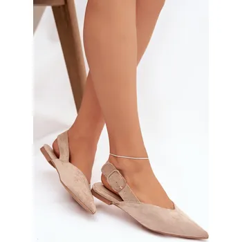 Dámské baleríny Dámské baleríny s přezkou Tanelia – béžové Velikost: 38