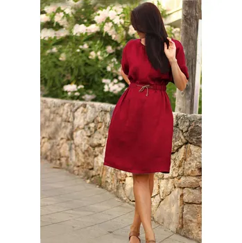 Dámské šaty Lotika Lněné šaty Lotika s netopýřími rukávy 939112