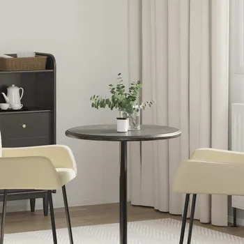 Psací stůl zahrada-XL Stolní deska černá Ø 60 x 2,5 cm mramor 149196