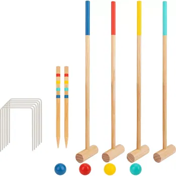 Dětské zboží Dřevěný kroket pro 4 hráče TOOKY TOY