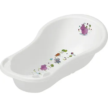 Koupání kojence Dětská vanička KEEEPER Dětská vanička 100 cm "Hippo" bílá