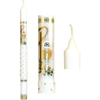 Svíčka Kostelní svíčka K přijímání 30x400 250g Hvězdičky svíčka na zápich