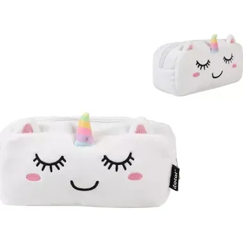 Penál Plyšový penál s jednorožcem stay wild