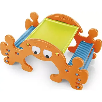 Dětský stůl Feber 2v1 dětský piknikový stůl a houpačka-balanční krab