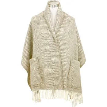 Šála Lapuan Kankurit Šál Maria, s kapsami / hnědo-bílý