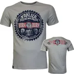 Yakuza Premium Selection Tričko Yakuza Premium 3913 - šedé vintage - Pain and Gain, Born to Burn Velikost: L
