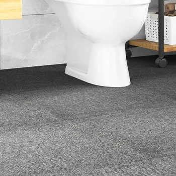 Venkovní dlažba Kobercové podlahové dlaždice 20 ks 5 m² 50 x 50 cm šedé IM_147311