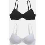 Sinsay - Bavlněné push-up podprsenky 2 balení - vícebarevná - 531GV-MLC - 531GV-MLC-85C