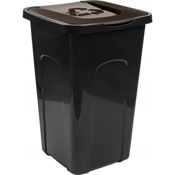 Odpadkový koš Odpadkový koš Keeeper 50l hnědý plast