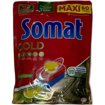 Přípravek do myčky Tablety do myčky SOMAT Gold MAXI 60 ks Citron & Limetka
