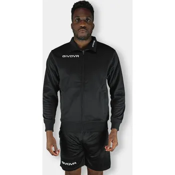 Dámská mikina GIVOVA Givova Polarfleece Bunda Mono 500 (4XS) ČERNÁ