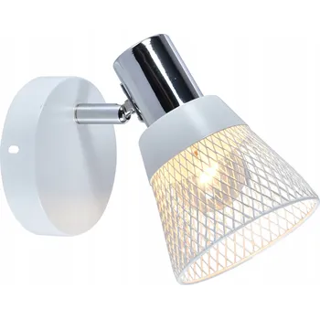 Nástěnné svítidlo Jednoduché nástěnné svítidlo s drátěným stínidlem do galerie umění FLAVIO bílé