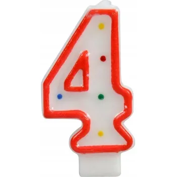 Svíčka Svíčka číslice - puntíky č. 4
