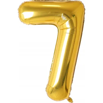 Balónek Fóliový balónek Číslice "7" zlatý 40 palců (100 cm)