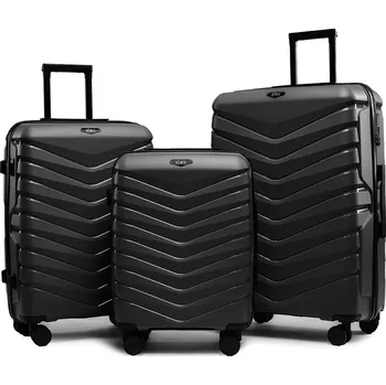 Extra odolný cestovní kufr s TSA zámkem ROWEX Aero 3v1 Barva: Černá