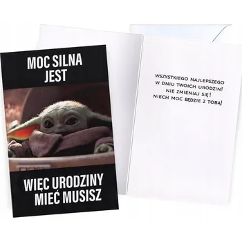 Obraz Přání k narozeninám Star Wars Baby Yoda