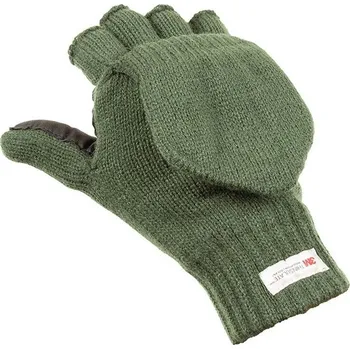 Módní doplněk Multifunkční rukavice 2v1 olivové, Velikost: S