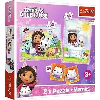 Puzzle Trefl Puzzle 102 dílků Gabi Puzzle s kočičím kamarádem
