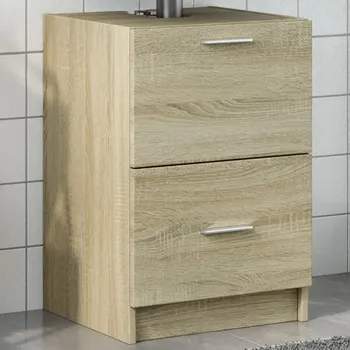 Koupelnový nábytek Skříňka pod umyvadlo, barva dub sonoma, 40x37x59 cm