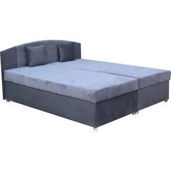 Konferenční stolek IZABELA NEW 2 čalouněná postel 180 cm, šedá