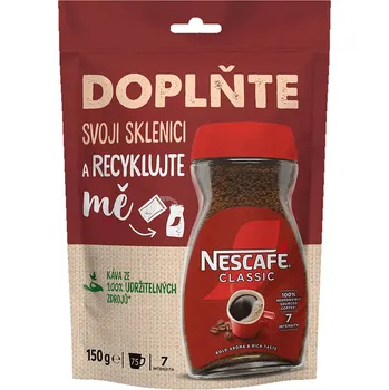 Káva Nescafé Classic 150g sáček cena za kartonové balení (Kartonové balení : 10 ks)