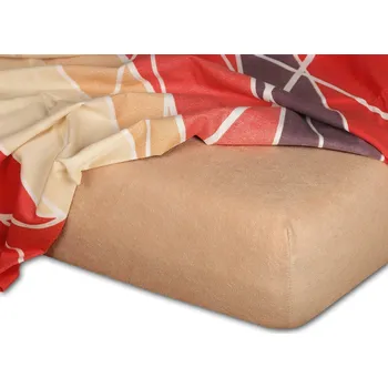 Froté prostěradlo 80x220 EXCLUSIVE světle hnědá