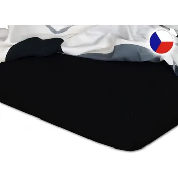 Prostěradlo Jersey prostěradlo 120x220 EXCLUSIVE černé