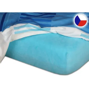 Jersey prostěradlo do kočárku 35x75 EXCLUSIVE světle tyrkysové