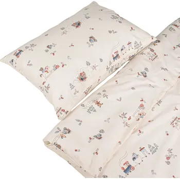 Bavlněné povlečení do postýlky 135x100 cm zima u medvídků