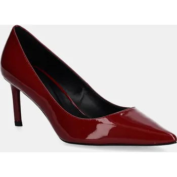 Dámské lodičky Kožené lodičky BOSS Gracey 50552759.607 burgundské 83X, EUR 38