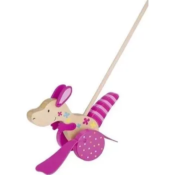 Dřevěná hračka Goki plácačka na tyči klokánek