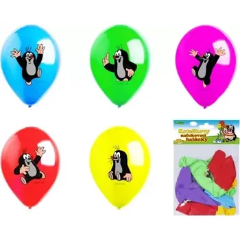 Balónek wiky Balónek nafukovací 30cm Krtek kamarádi sada 5 designu