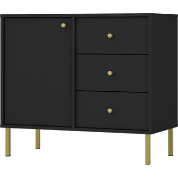 Komoda FALCO Komoda Tomila 814/2 Odstín: Černý grafit