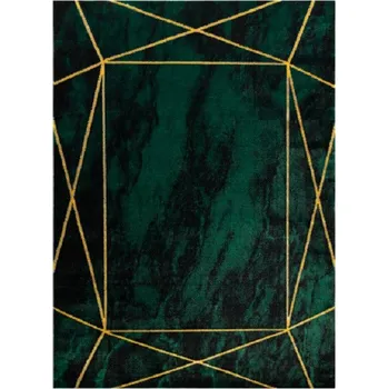 Koberec AKCE: 140x190 cm Kusový koberec Emerald 1022 green and gold, zelená, kancelář, Dywany Łuszczów - 1 rok na vrácení + DOPRAVA ZDARMA k Vám i zpět