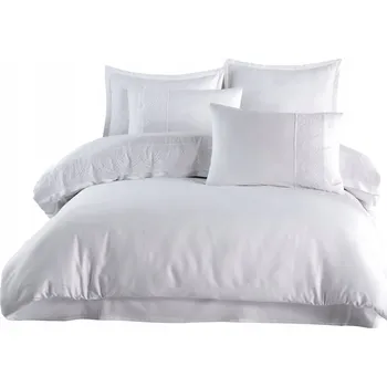 Povlečení Povlečení 220x200 satén s krajkou, bílé