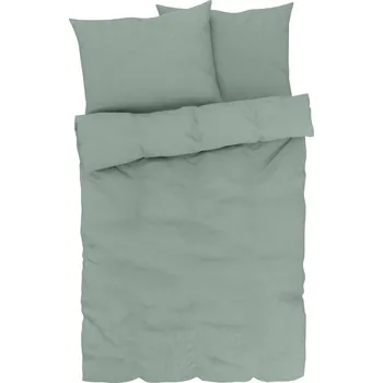 Povlečení LIVARNO home Ložní povlečení, 200 x 220 cm, 70 x 90 cm (zelená)