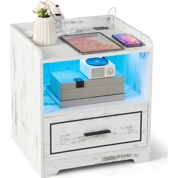 Noční stolek Vintage stylový chytrý noční stolek